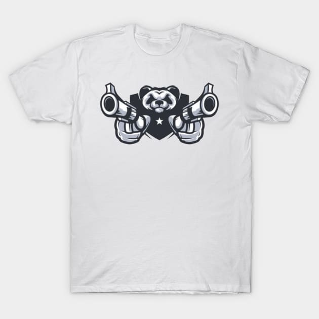 airsoft panda T-Shirt by yukiotanaka